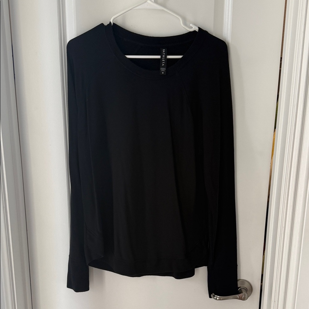 Athleta Jet Black Long Sleeve Top